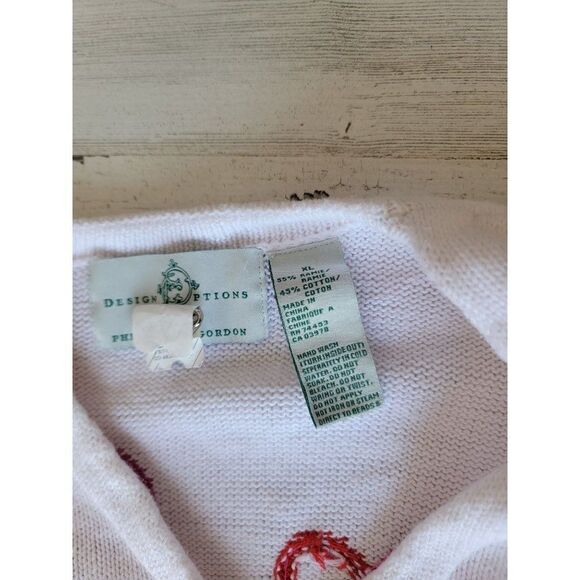 Design options Philip Jane Gordon Valentine's heart cardigan red white - Picture 6 of 14